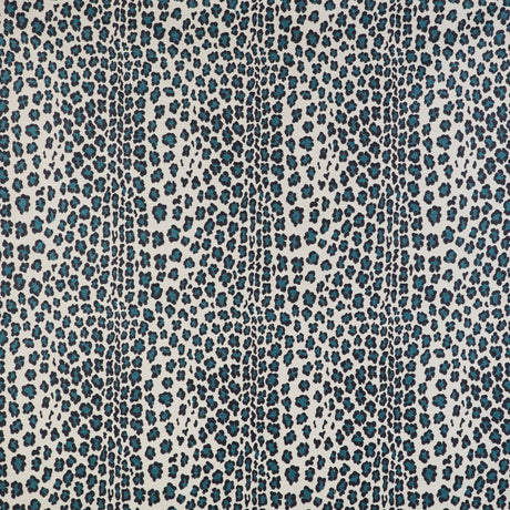 GASTON Y DANIELA GDT5515.001.0 LEOPARDO AZUL Fabric - Eade's Wallpaper