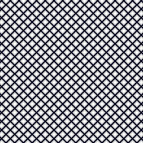 GASTON Y DANIELA GDT5527.002.0 TRELLIS NAVY/GRIS Fabric - Eade's Wallpaper