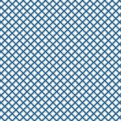 GASTON Y DANIELA GDT5527.004.0 TRELLIS AZUL Fabric - Eade's Wallpaper