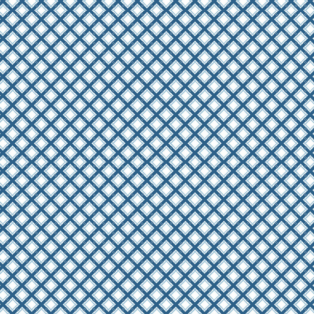 GASTON Y DANIELA GDT5527.004.0 TRELLIS AZUL Fabric - Eade's Wallpaper