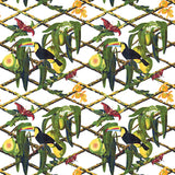 GASTON Y DANIELA GDT5539.002.0 TUCAN FONDO BLANCO Fabric - Eade's Wallpaper