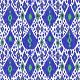 GASTON Y DANIELA GDT5542.001.0 IKAT AZUL Fabric - Eade's Wallpaper