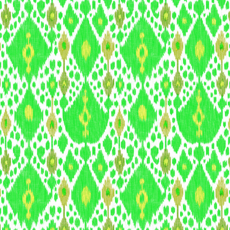 GASTON Y DANIELA GDT5542.002.0 IKAT VERDE Fabric - Eade's Wallpaper