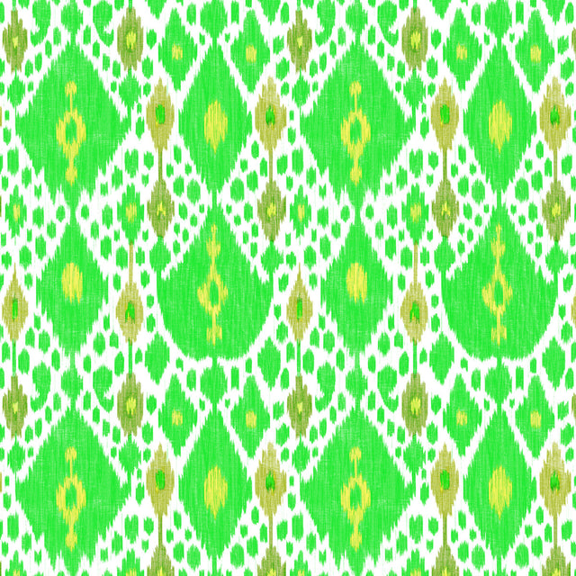 GASTON Y DANIELA GDT5542.002.0 IKAT VERDE Fabric - Eade's Wallpaper
