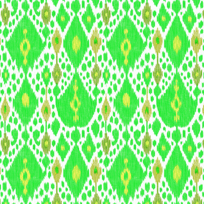 GASTON Y DANIELA GDT5542.002.0 IKAT VERDE Fabric - Eade's Wallpaper