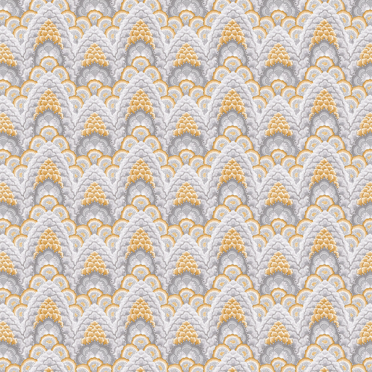 GASTON Y DANIELA GDT5543.004.0 GANGES OCRE Fabric - Eade's Wallpaper