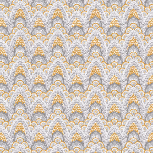 GASTON Y DANIELA GDT5543.004.0 GANGES OCRE Fabric - Eade's Wallpaper