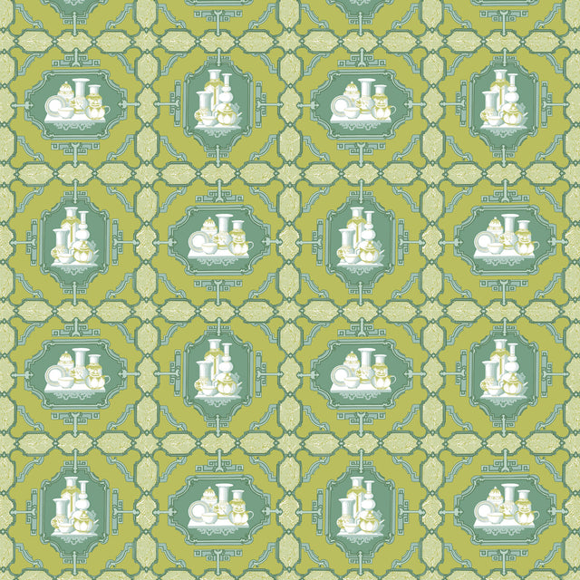 GASTON Y DANIELA GDT5544.002.0 PORCELANAS LIMA Fabric - Eade's Wallpaper