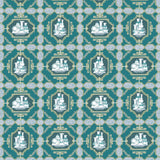 GASTON Y DANIELA GDT5544.003.0 PORCELANAS ESMERALDA Fabric - Eade's Wallpaper