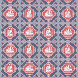 GASTON Y DANIELA GDT5544.005.0 PORCELANAS AZUL Fabric - Eade's Wallpaper