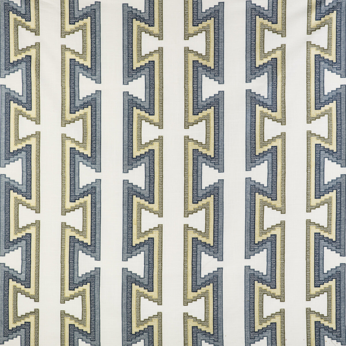 GASTON Y DANIELA GDT5546.002.0 TRAZO AZUL/LIMA Fabric - Eade's Wallpaper