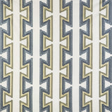 GASTON Y DANIELA GDT5546.002.0 TRAZO AZUL/LIMA Fabric - Eade's Wallpaper