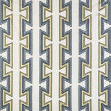 GASTON Y DANIELA GDT5546.002.0 TRAZO AZUL/LIMA Fabric - Eade's Wallpaper
