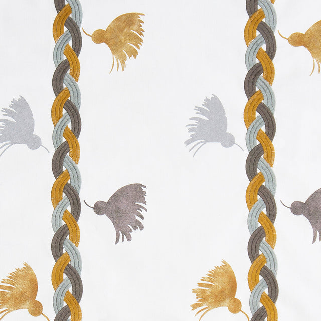 GASTON Y DANIELA GDT5603.001.0 REINA ROJA  MARRON Fabric - Eade's Wallpaper