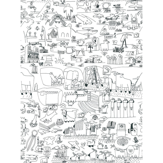 GASTON Y DANIELA GDT5613.001.0 PICTOGRAMA 001 Fabric - Eade's Wallpaper