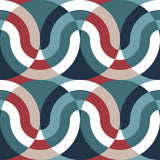 GASTON Y DANIELA GDT5624.001.0 KIMI AZUL/ROJO Fabric - Eade's Wallpaper
