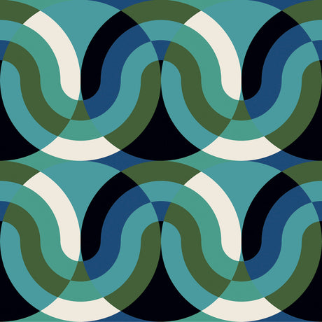 GASTON Y DANIELA GDT5624.002.0 KIMI AZUL/VERDE Fabric - Eade's Wallpaper