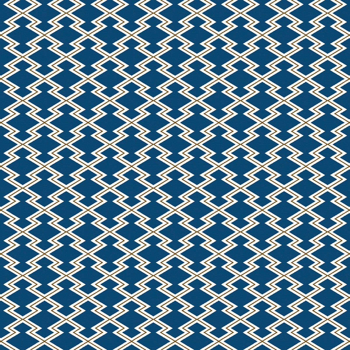 GASTON Y DANIELA GDT5625.003.0 HAYAMI AZUL/OCRE Fabric - Eade's Wallpaper