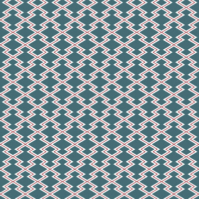 GASTON Y DANIELA GDT5625.005.0 HAYAMI AZUL CLARO/ROJO Fabric - Eade's Wallpaper
