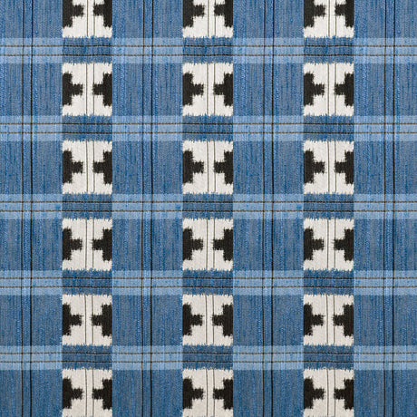 GASTON Y DANIELA GDT5633.002.0 TAKARA AZUL Fabric - Eade's Wallpaper