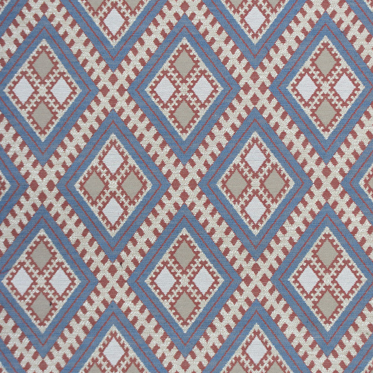 GASTON Y DANIELA GDT5656.003.0 CHIHUAHUA AZUL/ROJO Fabric - Eade's Wallpaper