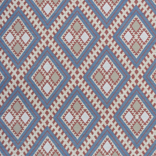 GASTON Y DANIELA GDT5656.003.0 CHIHUAHUA AZUL/ROJO Fabric - Eade's Wallpaper