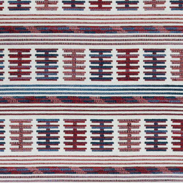 GASTON Y DANIELA GDT5657.003.0 TORO SENTADO AZUL/ROJO Fabric - Eade's Wallpaper