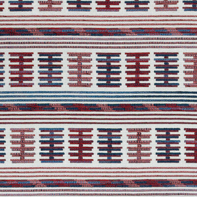 GASTON Y DANIELA GDT5657.003.0 TORO SENTADO AZUL/ROJO Fabric - Eade's Wallpaper