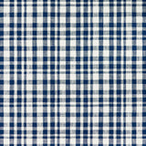 GASTON Y DANIELA GDT5675.002.0 DRACH BLANCO/AZUL OSCURO Fabric - Eade's Wallpaper