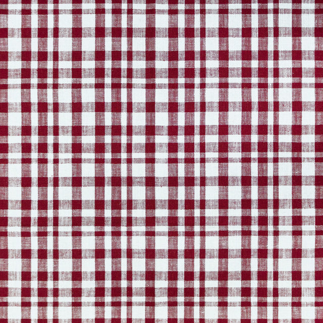 GASTON Y DANIELA GDT5675.003.0 DRACH BLANCO/BURDEOS Fabric - Eade's Wallpaper