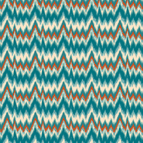 GASTON Y DANIELA GDT5677.001.0 CALA FIGUERA AZUL TEJA Fabric - Eade's Wallpaper