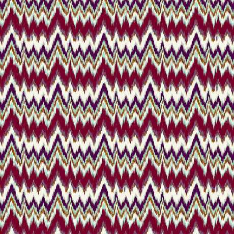 GASTON Y DANIELA GDT5677.002.0 CALA FIGUERA BERENJENA/VERDE Fabric - Eade's Wallpaper