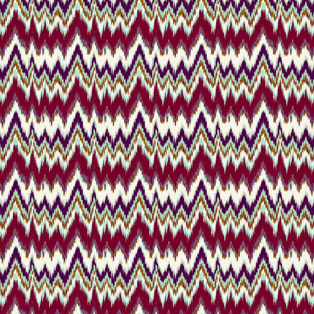 GASTON Y DANIELA GDT5677.002.0 CALA FIGUERA BERENJENA/VERDE Fabric - Eade's Wallpaper