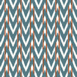 GASTON Y DANIELA GDT5678.003.0 CALA D OR AZUL TEJA Fabric - Eade's Wallpaper