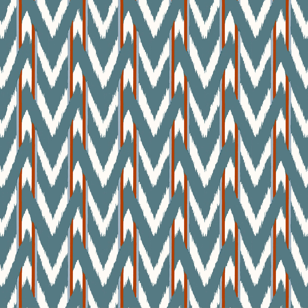 GASTON Y DANIELA GDT5678.003.0 CALA D OR AZUL TEJA Fabric - Eade's Wallpaper