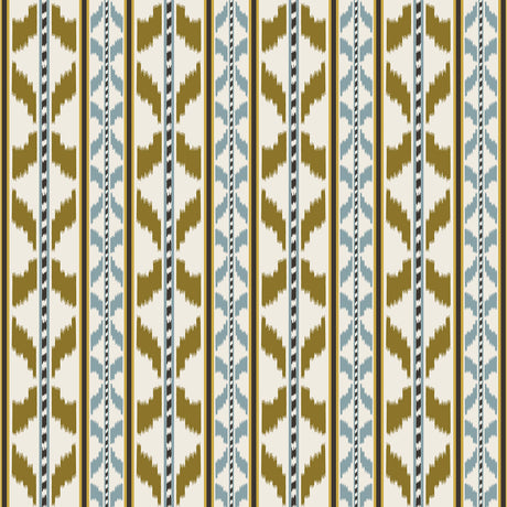 GASTON Y DANIELA GDT5680.001.0 CALA PETITA OCRE CHOCOLATE Fabric - Eade's Wallpaper