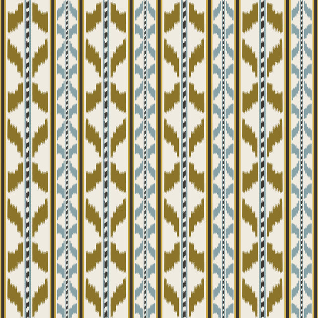 GASTON Y DANIELA GDT5680.001.0 CALA PETITA OCRE CHOCOLATE Fabric - Eade's Wallpaper