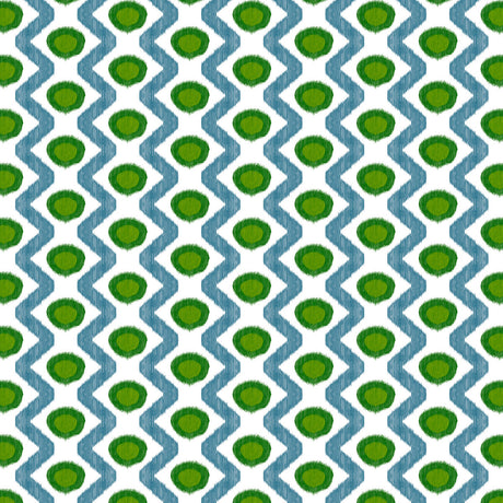 GASTON Y DANIELA GDT5681.001.0 CALA MARSAL VERDE AZUL Fabric - Eade's Wallpaper