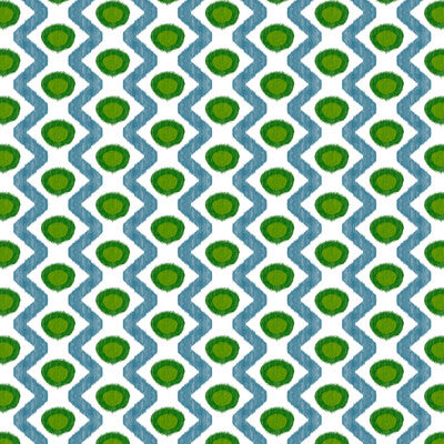 GASTON Y DANIELA GDT5681.001.0 CALA MARSAL VERDE AZUL Fabric - Eade's Wallpaper