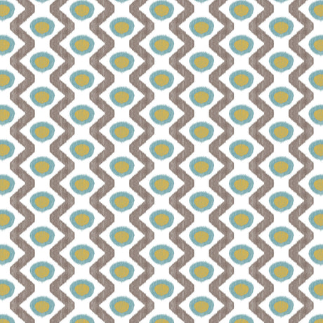 GASTON Y DANIELA GDT5681.002.0 CALA MARSAL AZUL MARRON Fabric - Eade's Wallpaper