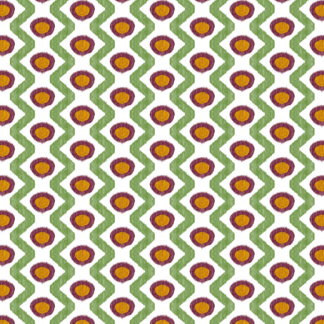 GASTON Y DANIELA GDT5681.003.0 CALA MARSAL VERDE BURDEOS Fabric - Eade's Wallpaper