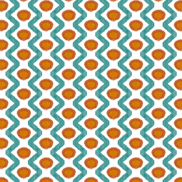 GASTON Y DANIELA GDT5681.005.0 CALA MARSAL TURQUESA TEJA Fabric - Eade's Wallpaper