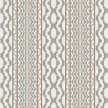 GASTON Y DANIELA GDT5682.002.0 CALA MURADA GRIS NARANJA Fabric - Eade's Wallpaper
