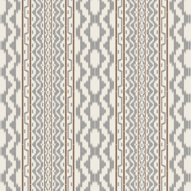 GASTON Y DANIELA GDT5682.002.0 CALA MURADA GRIS NARANJA Fabric - Eade's Wallpaper