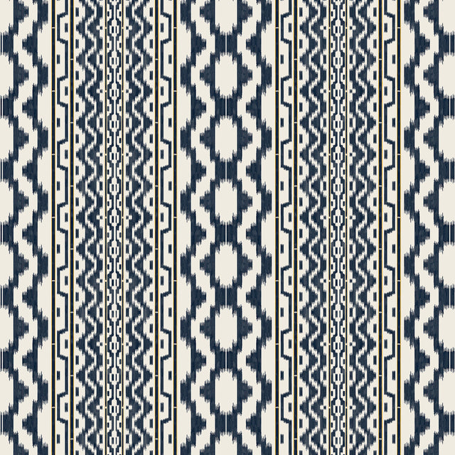 GASTON Y DANIELA GDT5682.003.0 CALA MURADA NAVY Fabric - Eade's Wallpaper