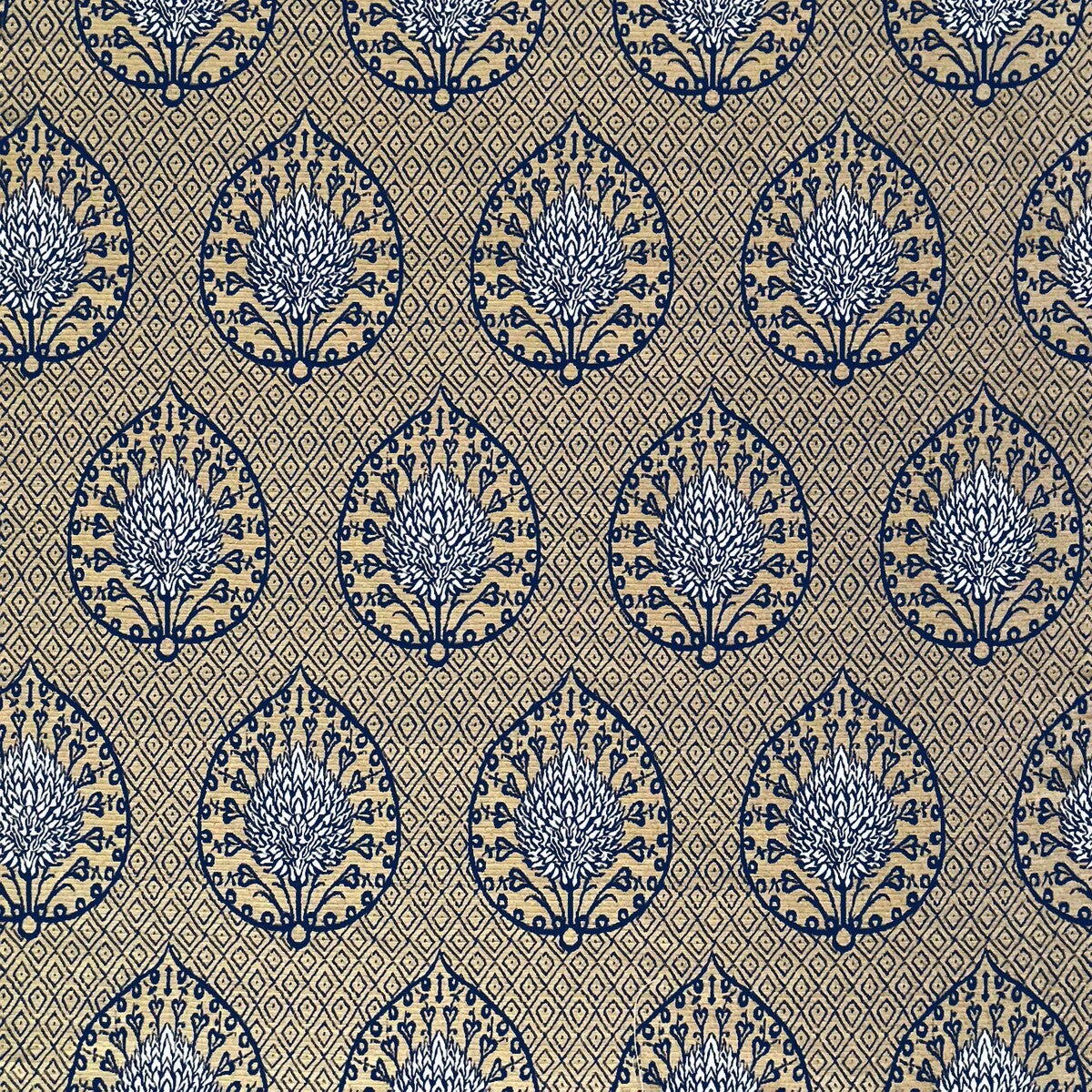 GASTON Y DANIELA GDT5692.001.0 PALMETA FONDO ORO Fabric - Eade's Wallpaper