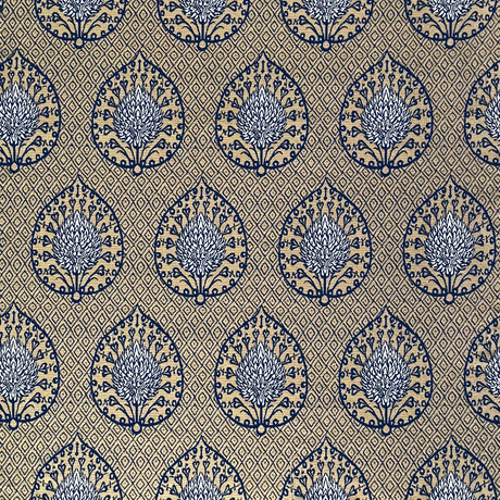GASTON Y DANIELA GDT5692.001.0 PALMETA FONDO ORO Fabric - Eade's Wallpaper