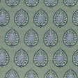 GASTON Y DANIELA GDT5692.002.0 PALMETA FONDO VERDE Fabric - Eade's Wallpaper