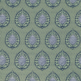 GASTON Y DANIELA GDT5692.002.0 PALMETA FONDO VERDE Fabric - Eade's Wallpaper