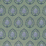 GASTON Y DANIELA GDT5692.002.0 PALMETA FONDO VERDE Fabric - Eade's Wallpaper